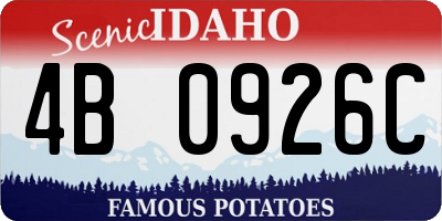 ID license plate 4B0926C