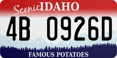 ID license plate 4B0926D