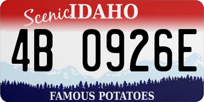 ID license plate 4B0926E