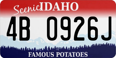ID license plate 4B0926J