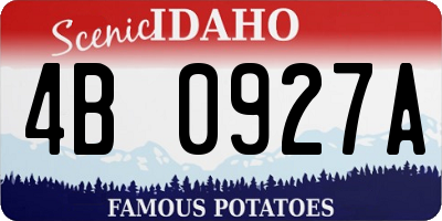 ID license plate 4B0927A