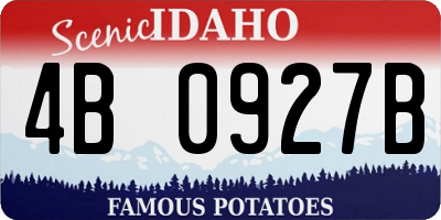 ID license plate 4B0927B