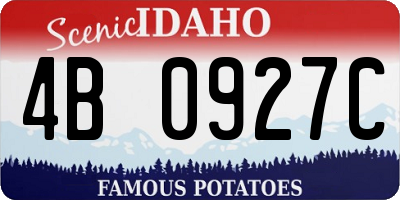 ID license plate 4B0927C