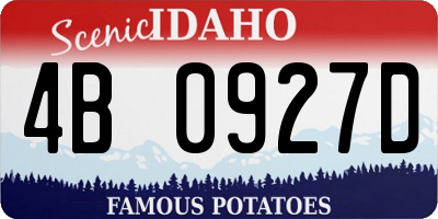 ID license plate 4B0927D