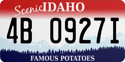 ID license plate 4B0927I