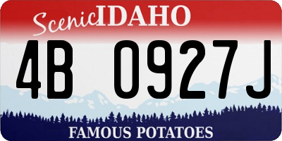 ID license plate 4B0927J