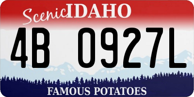 ID license plate 4B0927L