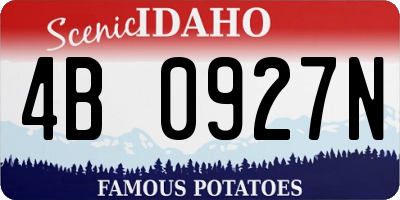 ID license plate 4B0927N