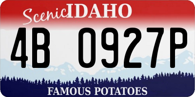 ID license plate 4B0927P