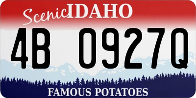 ID license plate 4B0927Q