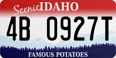 ID license plate 4B0927T