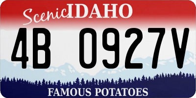 ID license plate 4B0927V