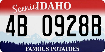 ID license plate 4B0928B