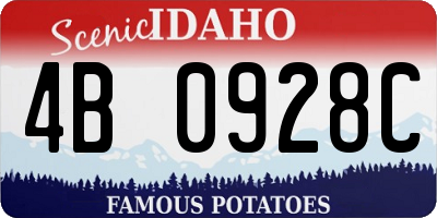 ID license plate 4B0928C
