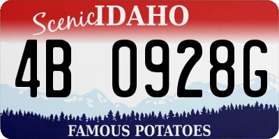 ID license plate 4B0928G