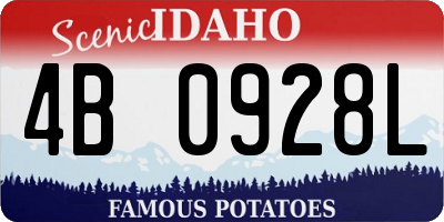 ID license plate 4B0928L