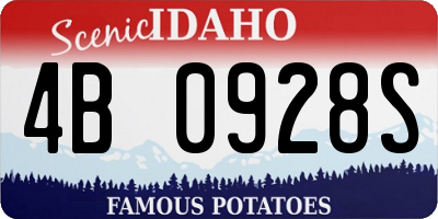 ID license plate 4B0928S