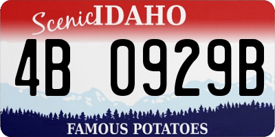 ID license plate 4B0929B