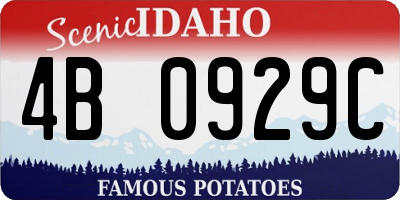 ID license plate 4B0929C