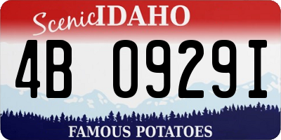 ID license plate 4B0929I
