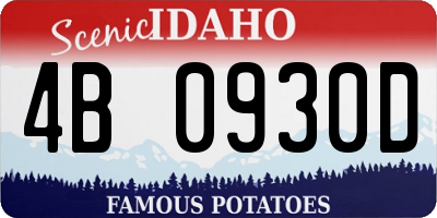 ID license plate 4B0930D
