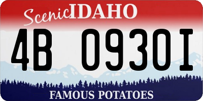 ID license plate 4B0930I