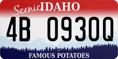 ID license plate 4B0930Q