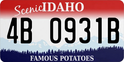 ID license plate 4B0931B