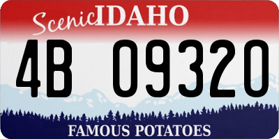 ID license plate 4B0932O
