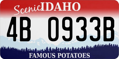 ID license plate 4B0933B