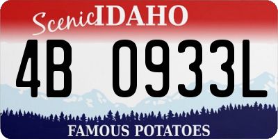 ID license plate 4B0933L