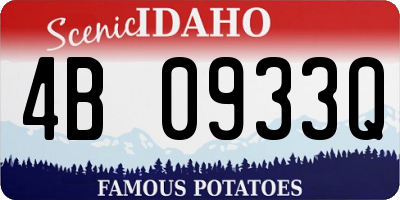 ID license plate 4B0933Q