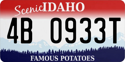 ID license plate 4B0933T
