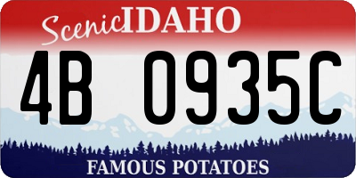 ID license plate 4B0935C