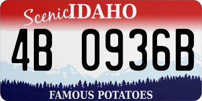 ID license plate 4B0936B