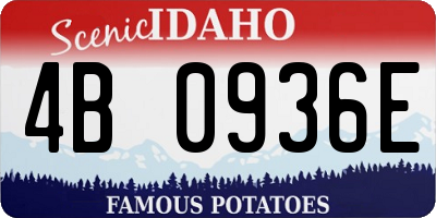ID license plate 4B0936E