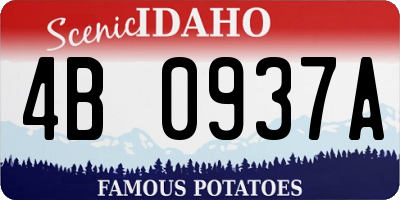 ID license plate 4B0937A