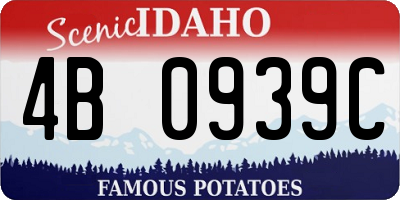 ID license plate 4B0939C