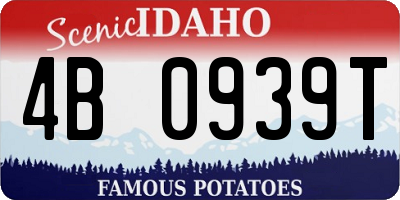 ID license plate 4B0939T