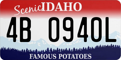 ID license plate 4B0940L