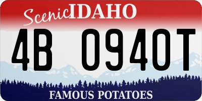 ID license plate 4B0940T