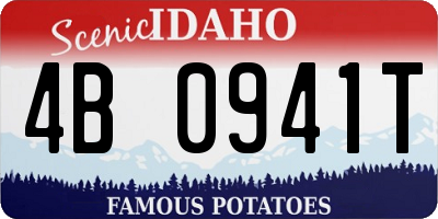 ID license plate 4B0941T