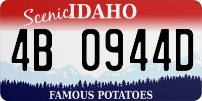 ID license plate 4B0944D
