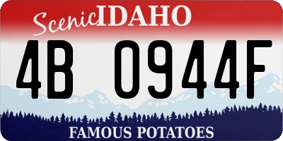 ID license plate 4B0944F