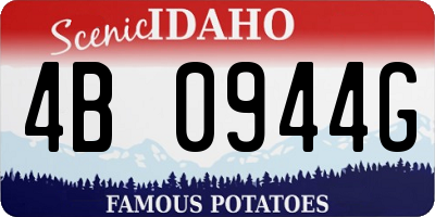 ID license plate 4B0944G