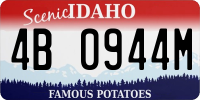 ID license plate 4B0944M