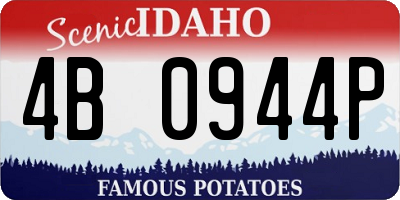 ID license plate 4B0944P