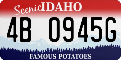ID license plate 4B0945G
