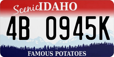 ID license plate 4B0945K