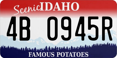 ID license plate 4B0945R